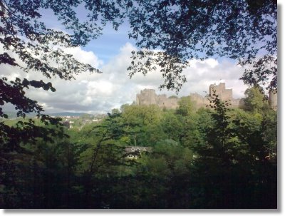 Ludlow Castle seen from Whitcliffe