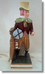 Staffordshire figure of Paul Pry (c.1840)