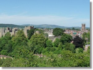 View of Ludlow from Whitcliffe.
