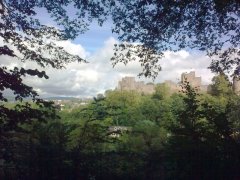 Ludlow Castle seen from Whitcliffe